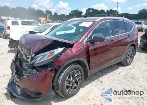 2016 Honda Cr-V Se z USA, uszkodzony, nr VIN 5J6RM3H49GL026250